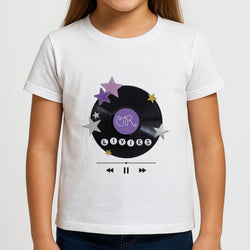 Amethyst Vinyl Scrapbook Girls T-Shirt