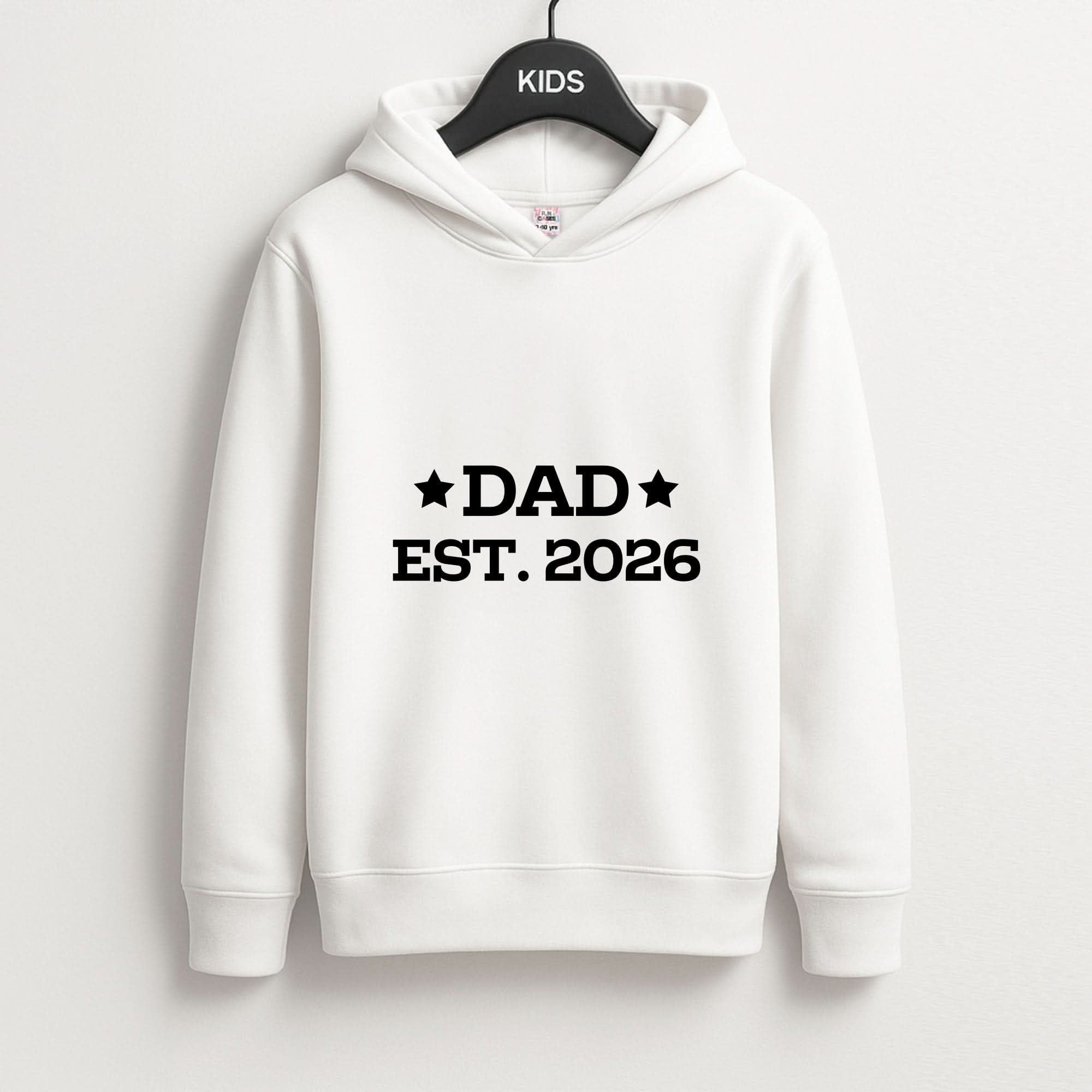 Dad Est 2026 Kids Hoodie