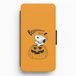 Cartoon Beagle Pumpkin Flip / Wallet Phone Case