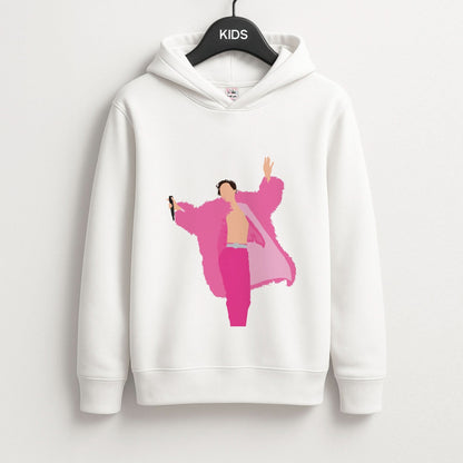 Harry Pink Coat  Kids Hoodie
