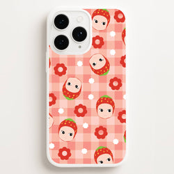 Strawberry Angel Pattern iPhone 16 Pro Max Case
