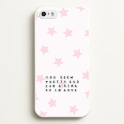 Pretty Sad Letter Beads iPhone 5 / 5s / SE 2016 Case
