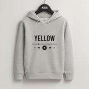 Yellow Music Player Kids Hoodie 2