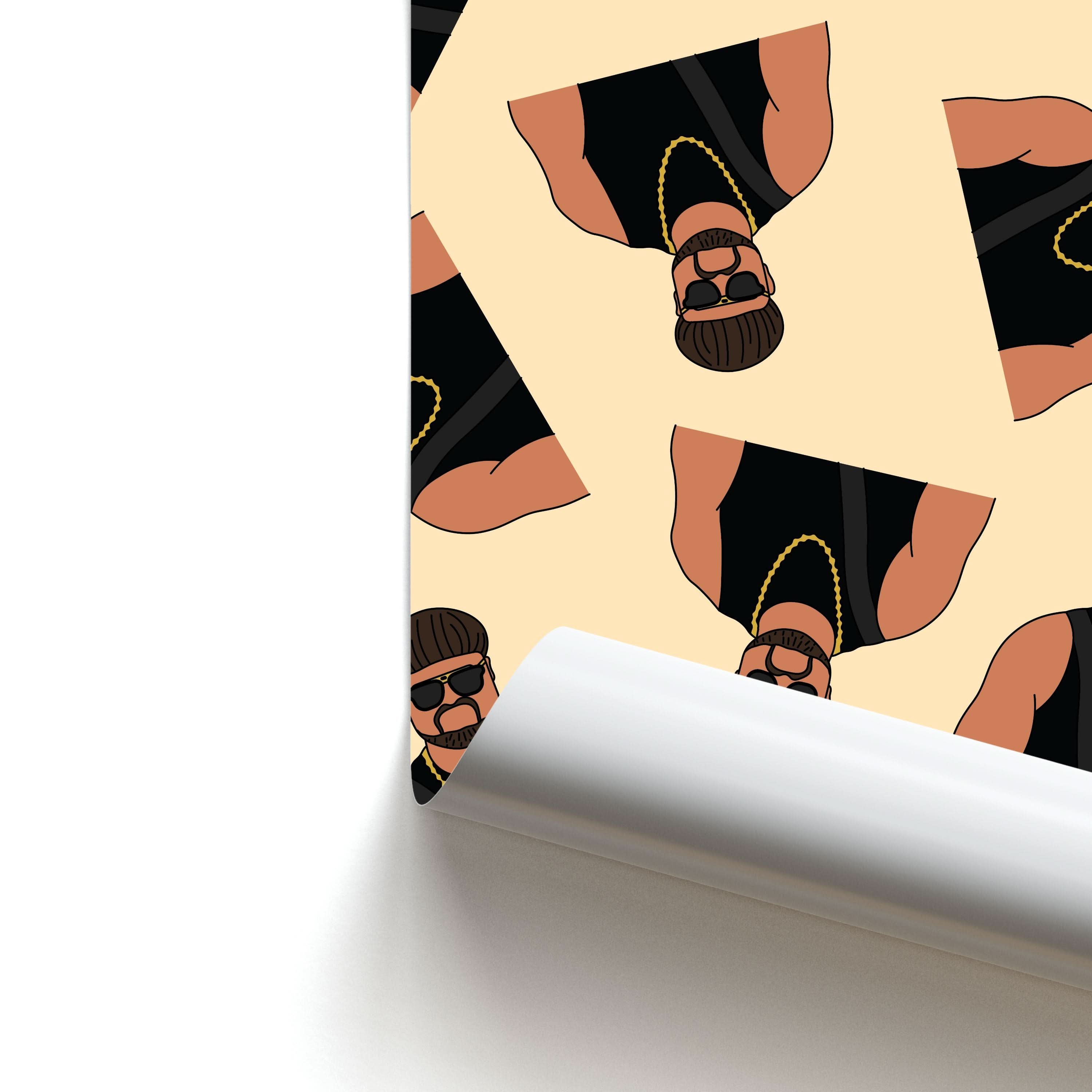 Ibiza Final Boss Pattern Poster