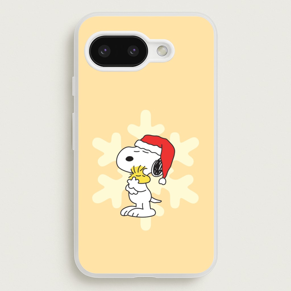 Christmas Cartoon Beagle And Bird  Google Pixel 9a Case