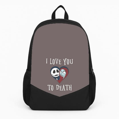 I Love You To Death Heart Backpack