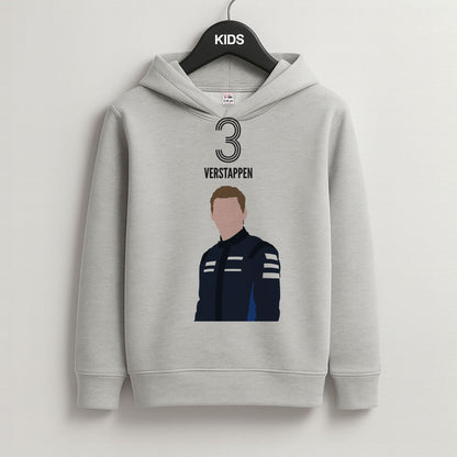 Verstappen 2026 Grey Kids Hoodie