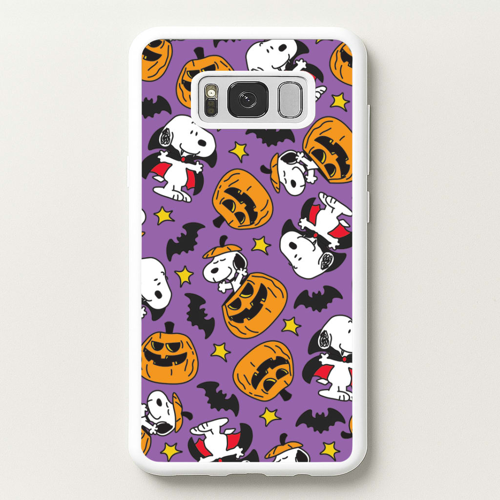 Cartoon Beagle Halloween Pattern Galaxy S8 Case