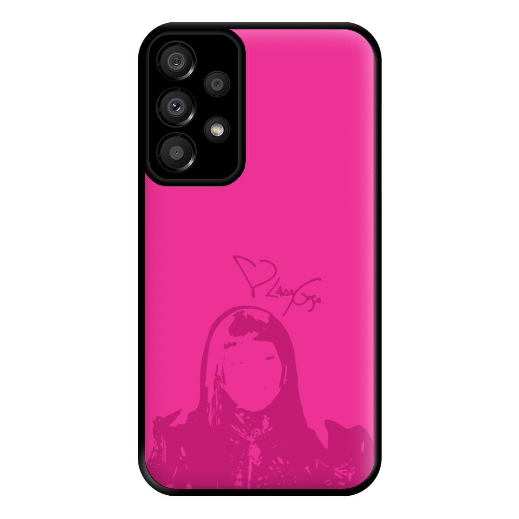 Pink Gaga Silhouette  Galaxy A33 Case