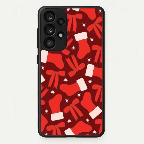 Stockings And Bows Pattern Galaxy A33 Case