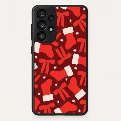 Stockings And Bows Pattern Galaxy A53 Case