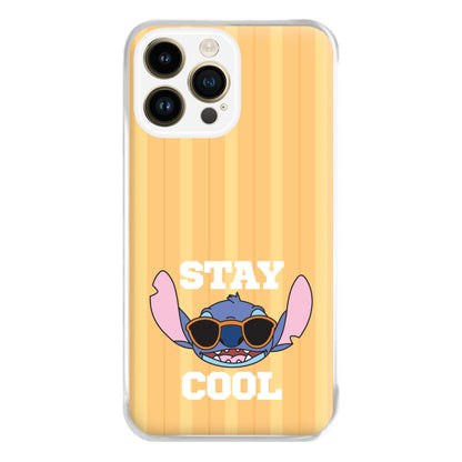 Stay Cool Blue Alien iPhone 14 Pro Max Case