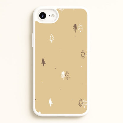 Minimal Christmas Trees Pattern iPhone 6 / 7 / 8 / SE Case