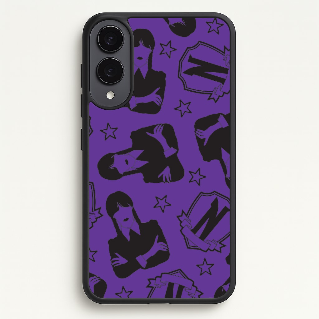 Wednesday Pattern Galaxy S25 Edge Case