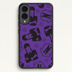 Wednesday Pattern Galaxy S25 Edge Case