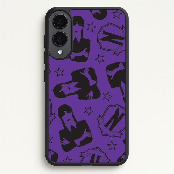 Wednesday Pattern Galaxy S25 Edge Case