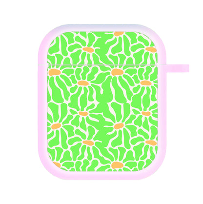 Green Flowers - Summer AirPods Case