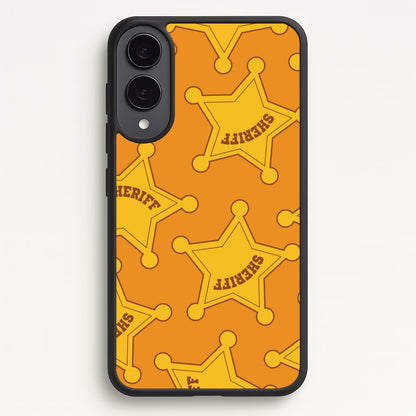 Sheriff Badge Pattern Galaxy S25 Edge Case