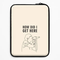 How Did I Get Here Outline Laptop Sleeve