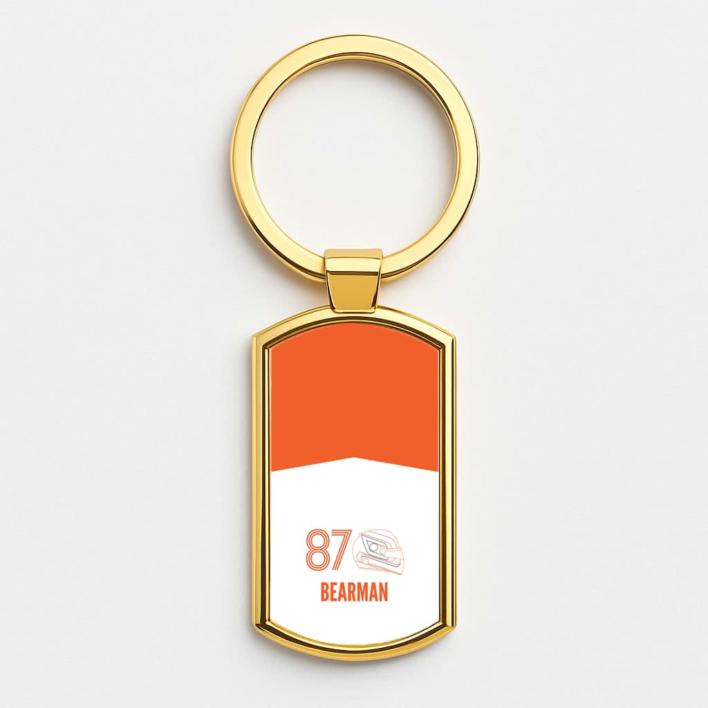 Bearman Helmet 2026  Gold Keyring