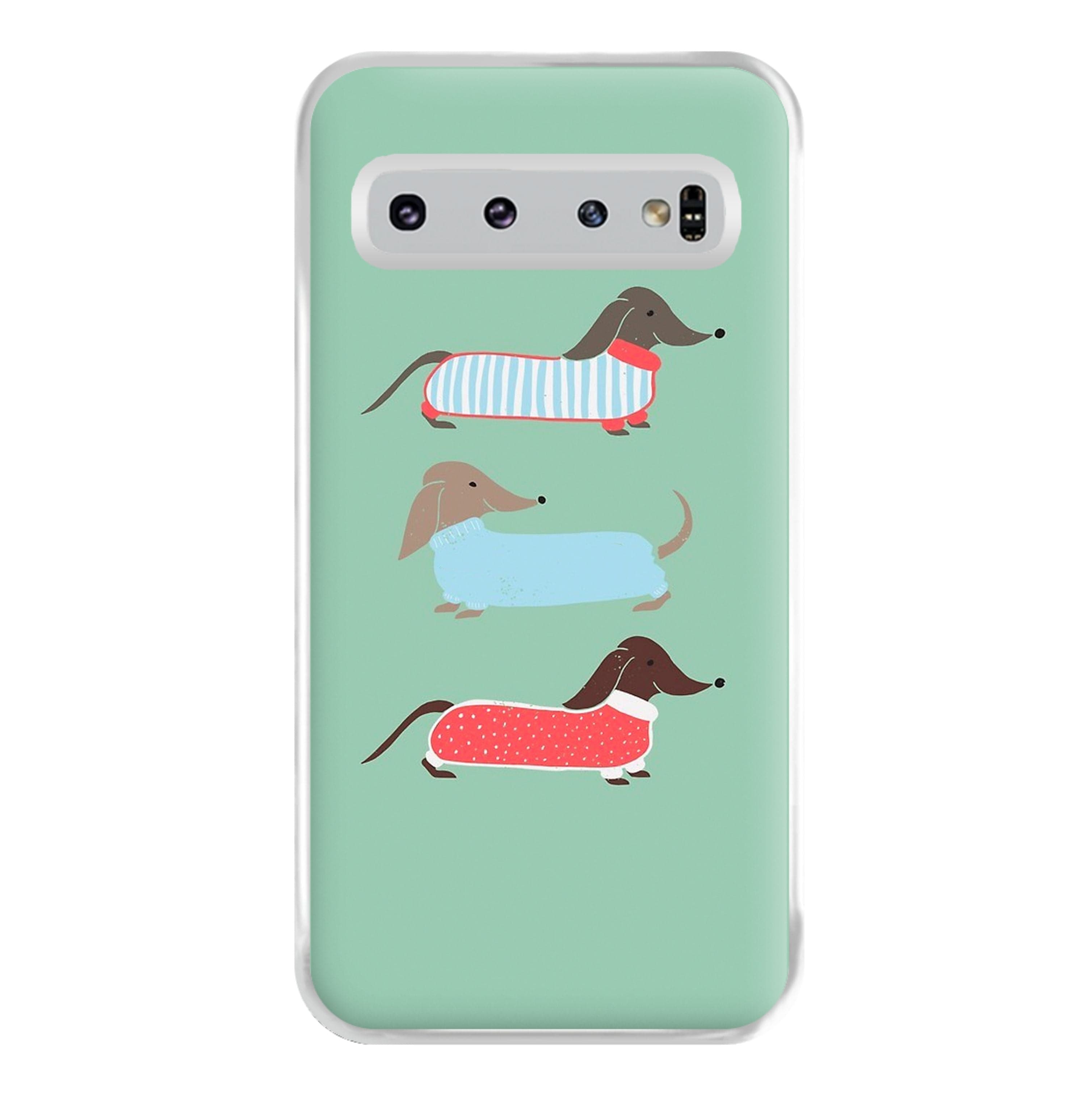 Sausage Dogs in Jumpers Phone Case