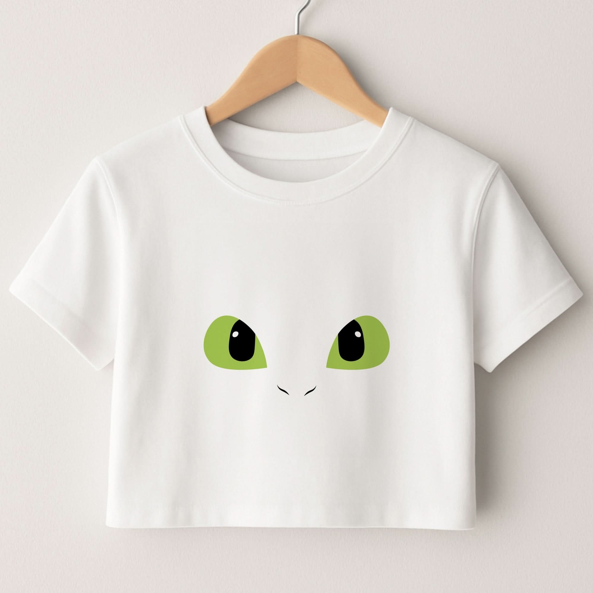 Black Fury Dragon Face Crop top
