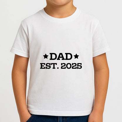 Dad Est 2025 Boys T-Shirt