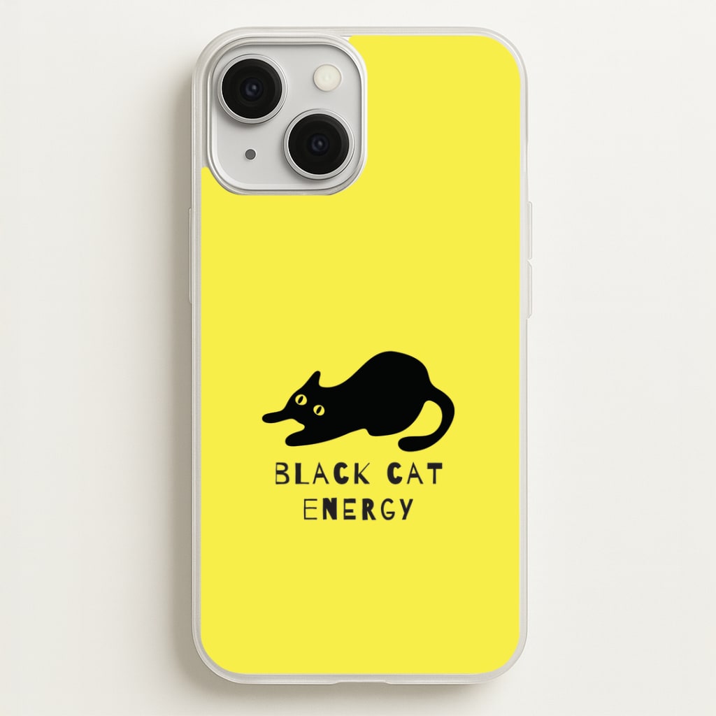 Black Cat Energy iPhone 13 Case