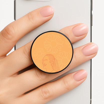 Belly And Daisies Outline Phone Grip