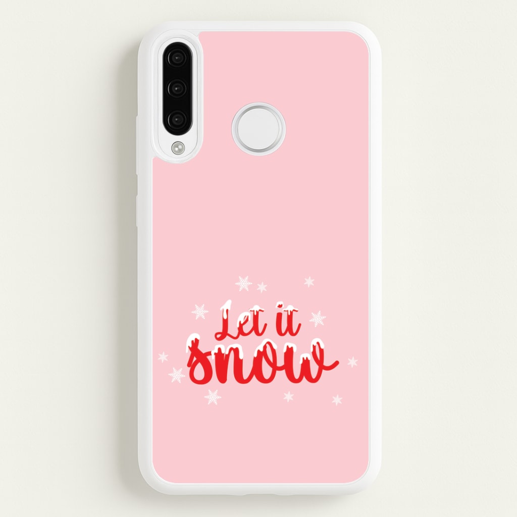 Let It Snow Snowflakes Huawei P30 Lite Case