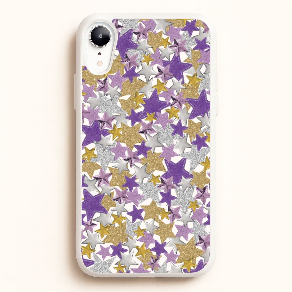 Mauve Stars Collage  iPhone XR Case