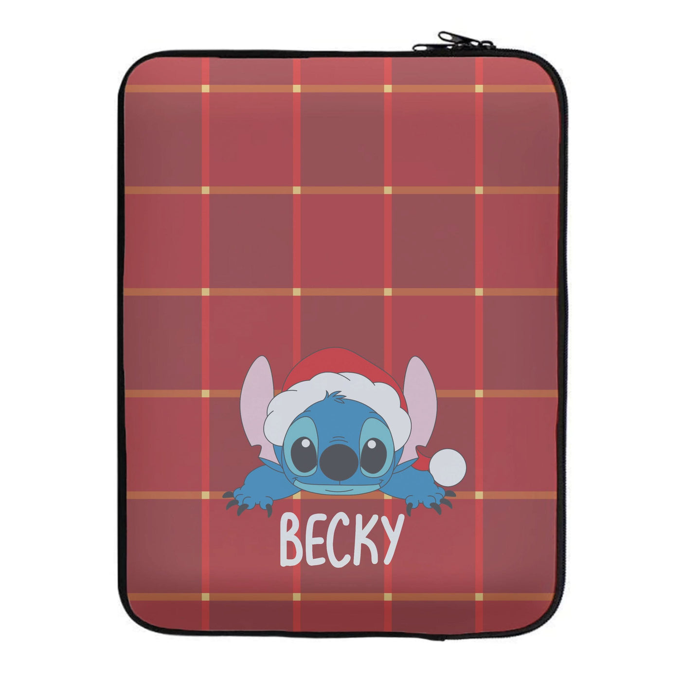 Personalised Christmas Alien Laptop Sleeve