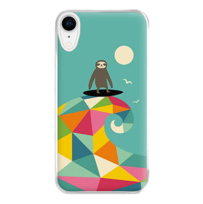 Surfing Sloth Phone Case