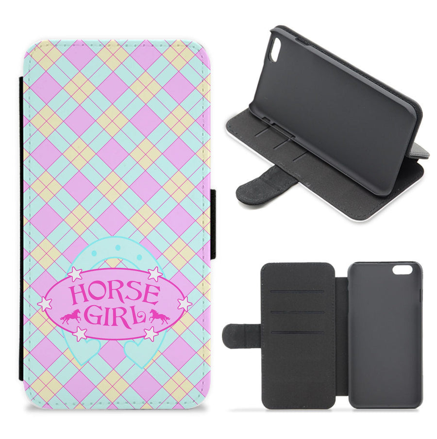 Horse Girl - Horses Flip / Wallet Phone Case