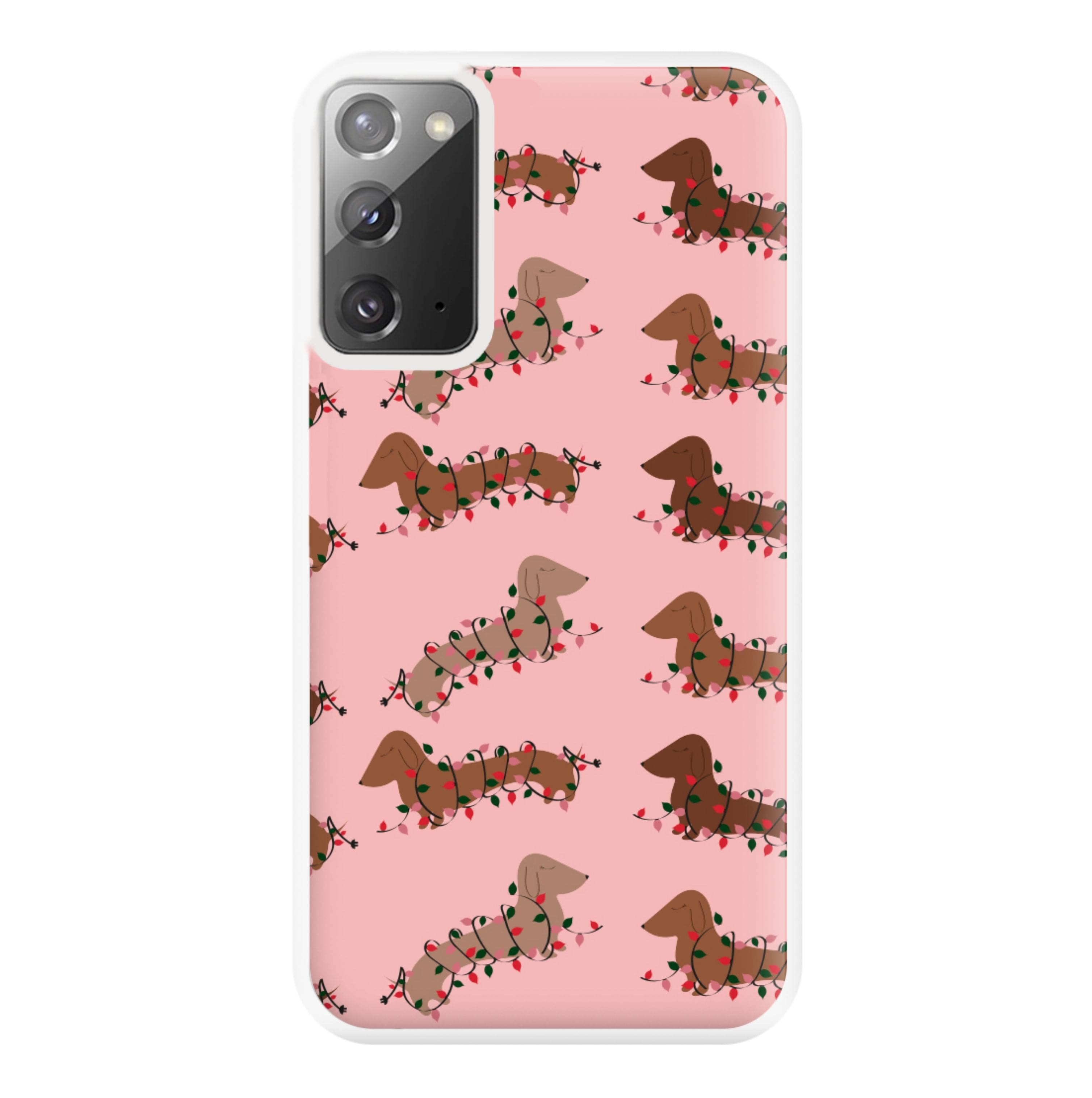 Dachshund Christmas Pattern Phone Case