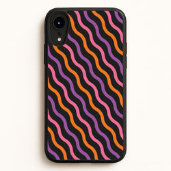 Wavy Abstract Halloween Pattern iPhone XR Case
