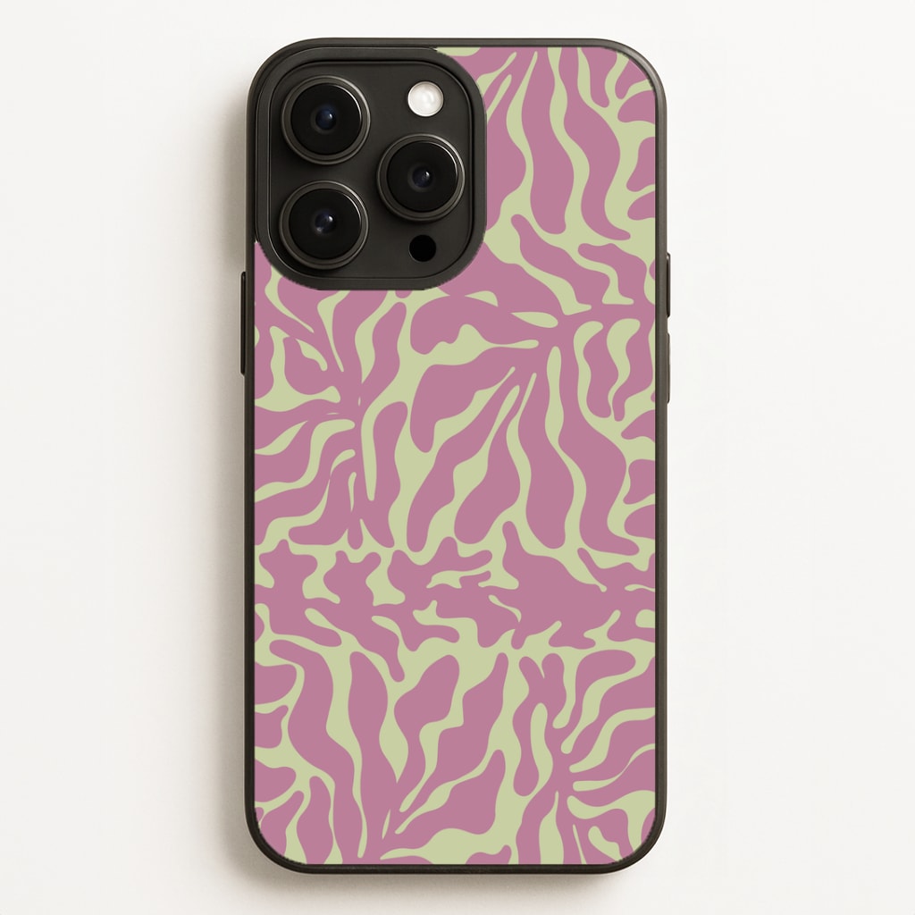 Pink Leaves - Foliage Phone Case for iPhone, Samsung Galaxy and Google Pixel
