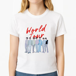 K-Pop Band Pastel Tour Womens T-Shirt