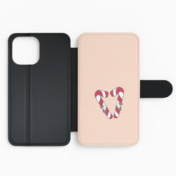 Christmas Candycane Plushies Flip Phone Case