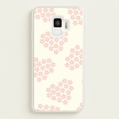Flower Hearts Pattern Galaxy S9 Case