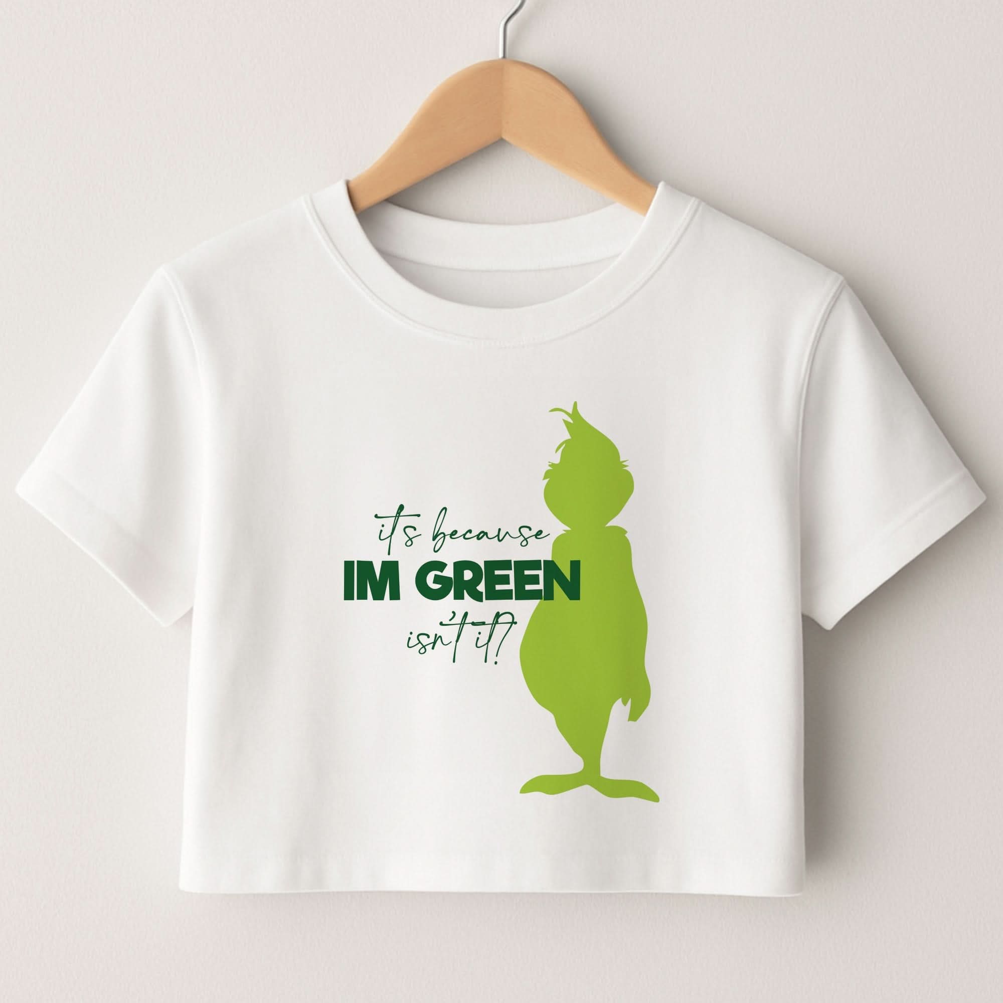 Because I'm Green Crop top