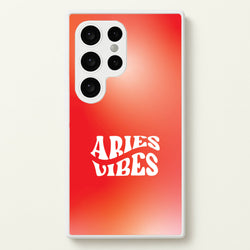 Aries Vibes Gradient Zodiac Galaxy S24 Ultra Case