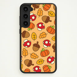 Cartoon Autumn Icons Pattern Galaxy S23 Case