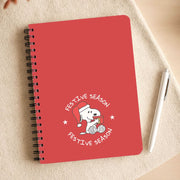 Cartoon Beagle Festive Season Notebook 3