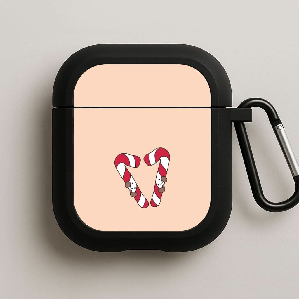 Christmas Candycane Plushies AirPods Case