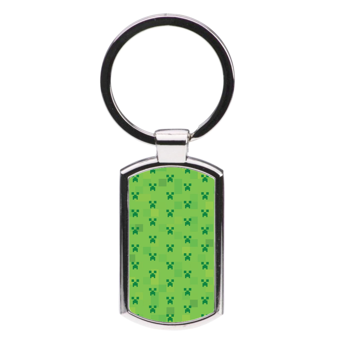 Creeper Pattern Green Luxury Keyring