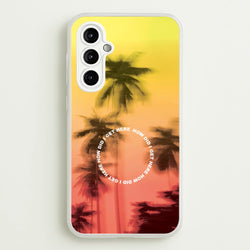 Palm Trees Circle Galaxy A14 Case