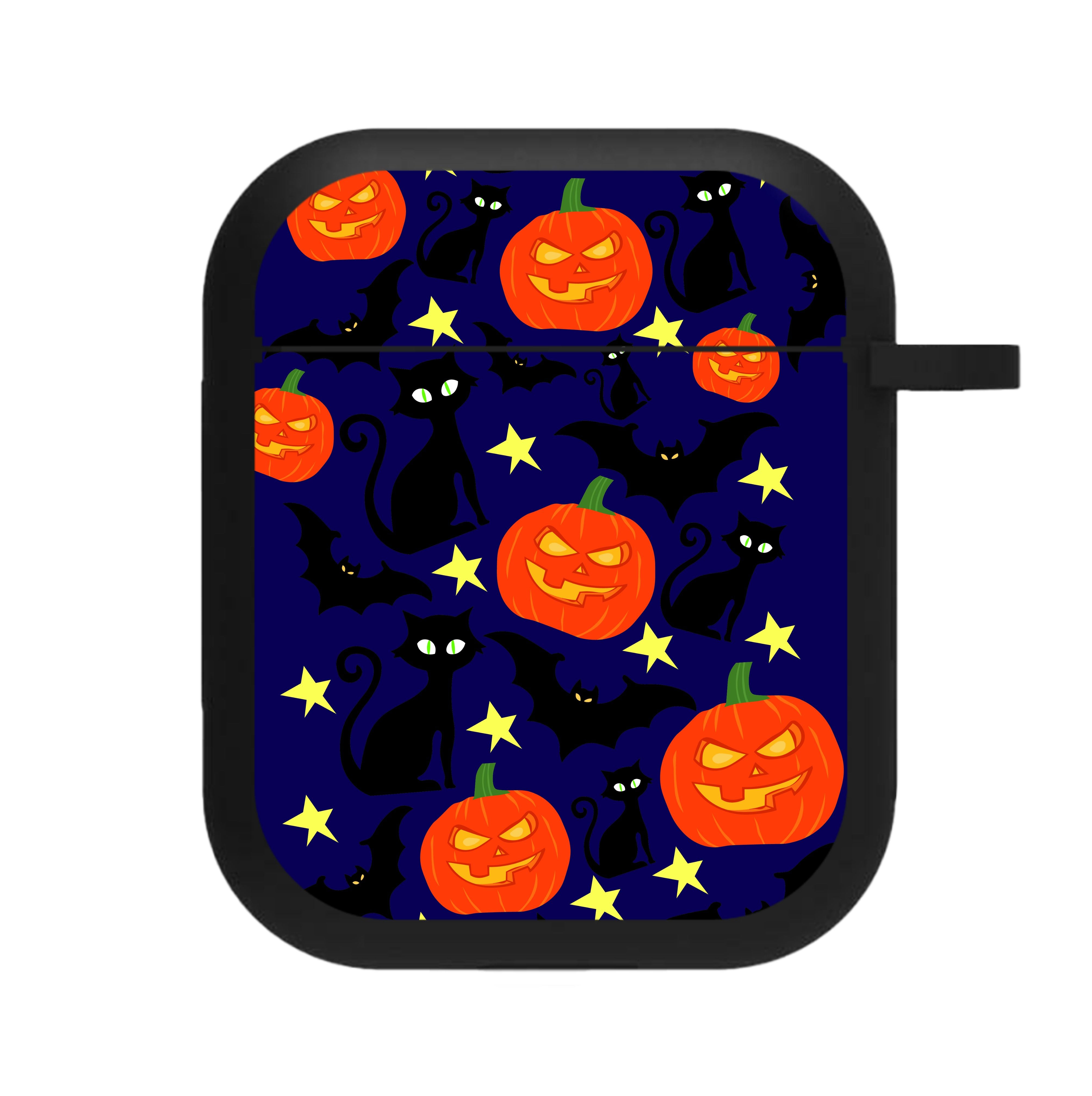 Pumpkin And Cats - Halloween AirPods Case