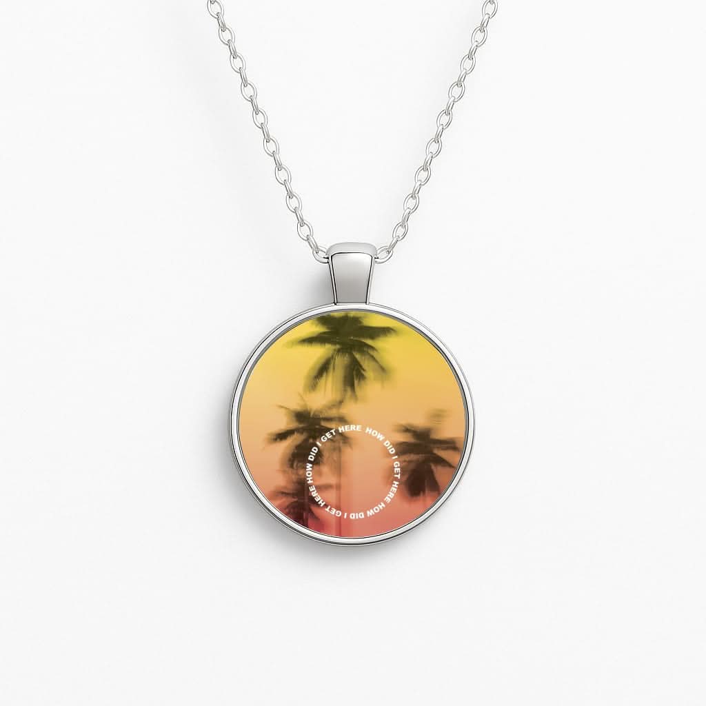Palm Trees Circle Necklace