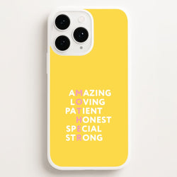 Mother Anagram Phone Case for Apple iPhone, Samsung Galaxy, Huawei and Google Pixel